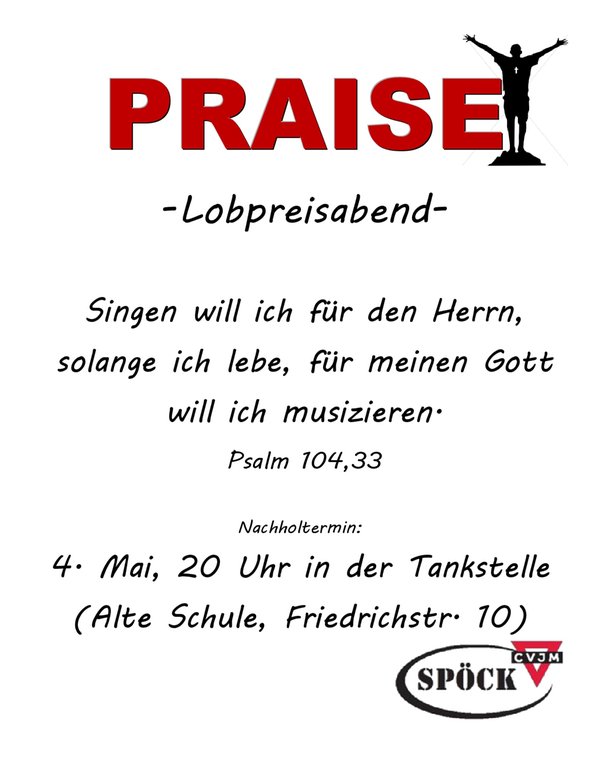 Einladung Praise Spöck Mai 2018