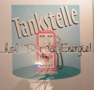 Tankstelle, hol dir die Energie!