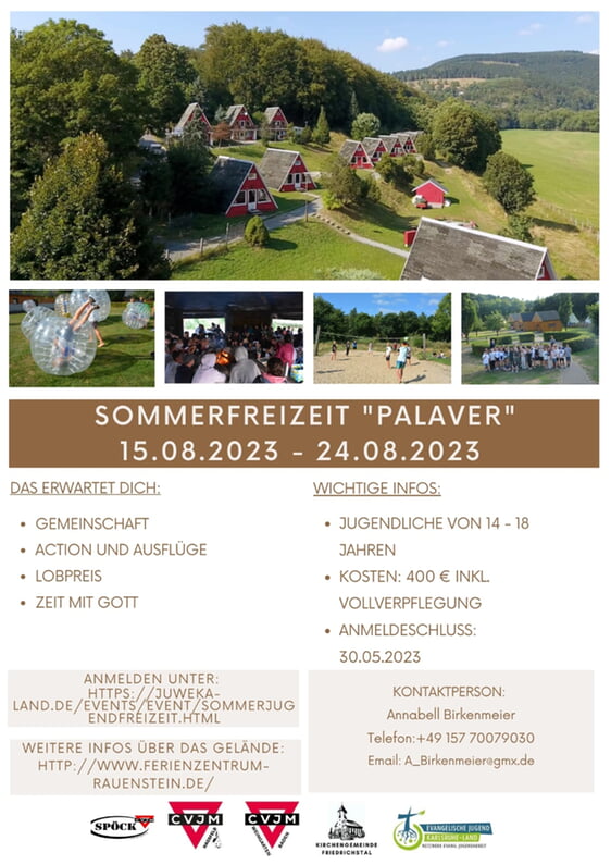 Flyer Freizeit Palaver 2023