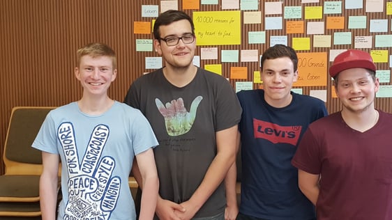 Sebastian Fetzner, Moritz Müller, David Bürk, Rouven Roßnagel